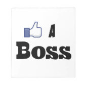 Net als een baas notitieblok (Voorkant)