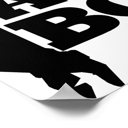 Net als een baas poster (Hoek)