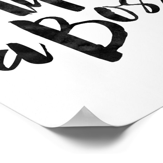 Net als een baas poster (Hoek)