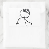 Net als een baas rechthoekige sticker (Tas)