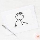 Net als een baas rechthoekige sticker (Envelop)
