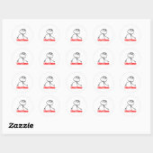 Net als een baas ronde sticker (Vel)