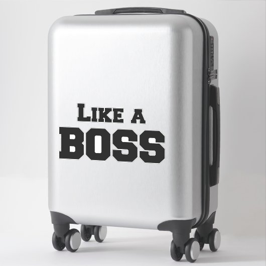 Net als een baas sticker (Koffer)