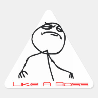 Net als een baas sticker