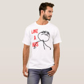 Net als een baas t-shirt (Voorkant volledig)