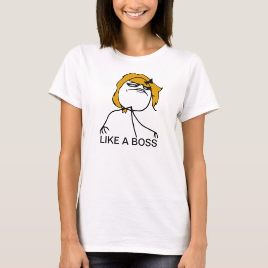 Net als een baas t-shirt (Voorkant)