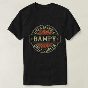 Net als een Bampy only Cooler Vintage Retro Grandf T-shirt