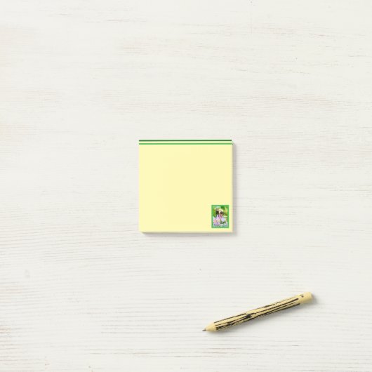 Net als een bij Post-It Notes (Op bureau)