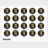 Net als een Bulldozer Construction Worker Bulldoze Ronde Sticker (Vel)