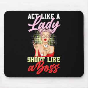 Net als een dame die als een boss Games Billiards Muismat