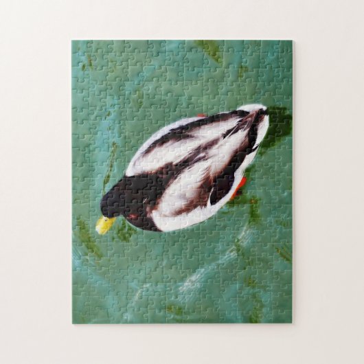 Net als een Duck in Water Wild Duck Puzzle Legpuzzel (Verticaal)