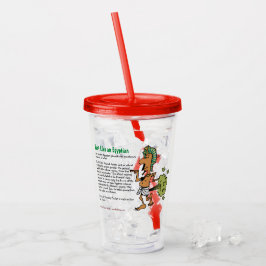 Net als een Egyptenaar Acryl Drinkbeker