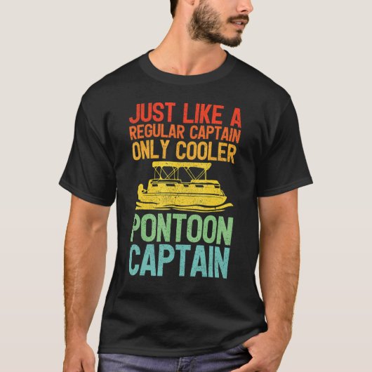 Net als een gewone Kapitein, alleen koeler. T-shirt (Voorkant)
