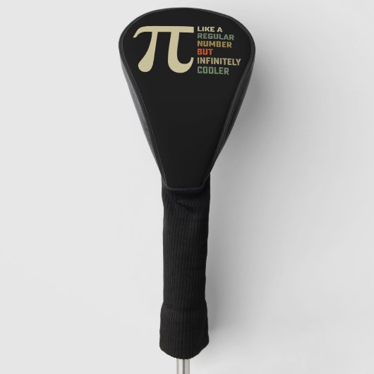Net als een gewoon getal maar oneindig koeler Pi-d Golfheadcover (Voorkant)
