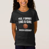 Net als een Girl Basketball T-shirt (Voorkant)