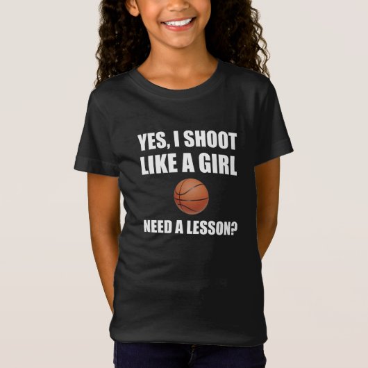 Net als een Girl Basketball T-shirt