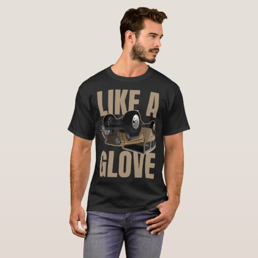 Net als een Glove Quote T-shirt (Voorkant volledig)