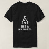 Net als een goddelijke kerk (WHITE) - alledaags Br T-shirt (Design voorkant)
