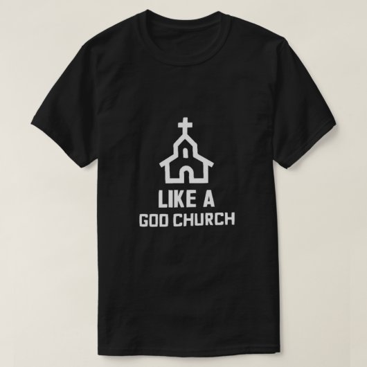 Net als een goddelijke kerk (WHITE) - alledaags Br T-shirt (Design voorkant)