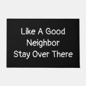 Net als een goede buurvrouw die daar blijft. deurmat (Voorkant)