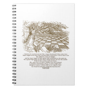 Net als een groot schaakbord voor schaakwonderland notitieboek