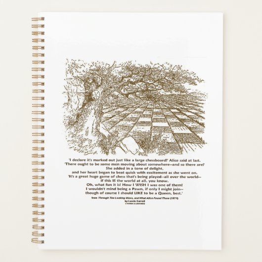 Net als een groot schaakbord voor schaakwonderland planner (Voorkant)