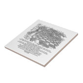 Net als een groot schaakbord voor schaakwonderland tegeltje (Zijkant)