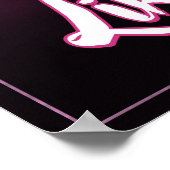 Net als een meisje met roze volleybal poster (Hoek)