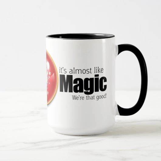 Net als een Mok met Magic Ringer (Rechts)