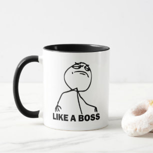 Net als een Mok van een Boss Meme Coffee