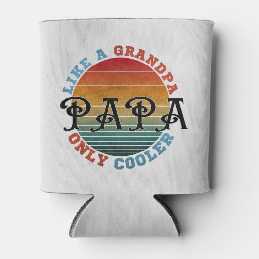 Net als een opa alleen koeleraar blikjeskoeler (Voorkant)