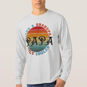 Net als een opa alleen koeleraar t-shirt