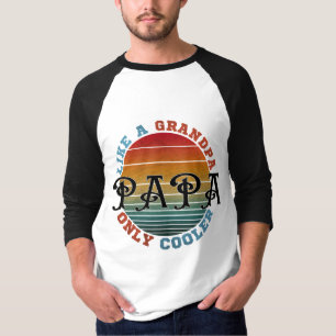 Net als een opa alleen koeleraar t-shirt