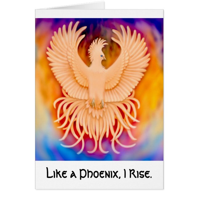Net als een Phoenix I Rise Card (Voorkant)