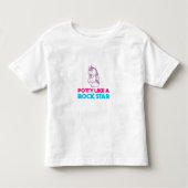 net als een rockster kinder shirts (Voorkant)