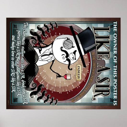 Net als een Sir - Meme Poster (Voorkant)