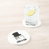 Net als een Sir Monocle Rage Face Meme Zandsteen Onderzetter (Zijkant)