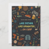 Net als een vader als een dochter. kaart (Voorkant)