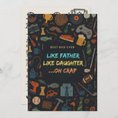 Net als een vader als een dochter. kaart (Voorkant / Achterkant)