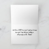 **NET ALS EEN VADER*** OP ZIJN VERJAARDAG KAART (Binnen)