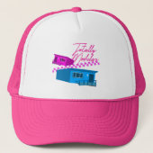 Net als een volledig modulaire draagbare klaslokaa trucker pet (Voorkant)