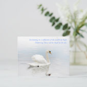 Net als een witte wolk briefkaart (Staand voorkant)