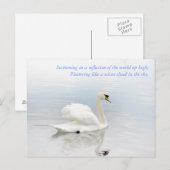 Net als een witte wolk briefkaart (Voorkant / Achterkant)