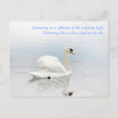Net als een witte wolk briefkaart (Voorkant)