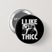 Net als em Thicc - Bulldog Eigenaar Dier Hondenlie Ronde Button 5,7 Cm (Voorkant /achterkant)