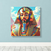 NET ALS FARAO TOET 4 CANVAS AFDRUK (Insitu (Houten vloer))