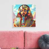 NET ALS FARAO TOET 4 CANVAS AFDRUK (Insitu (Woonkamer))