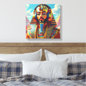 NET ALS FARAO TOET 4 CANVAS AFDRUK (Insitu (Slaapkamer))
