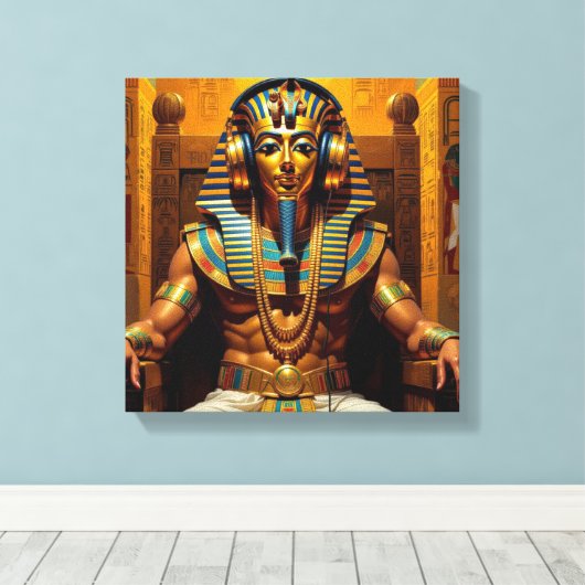 NET ALS FARAO TOET 6 CANVAS AFDRUK (Insitu (Houten vloer))