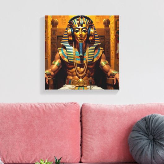NET ALS FARAO TOET 6 CANVAS AFDRUK (Insitu (Woonkamer))